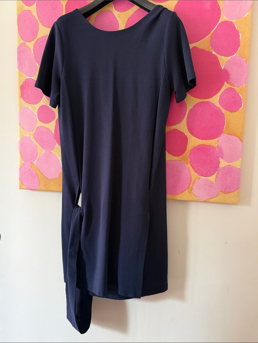 💙Maison Margiela Navy Short-Sleeve Knot Side tunic / dress